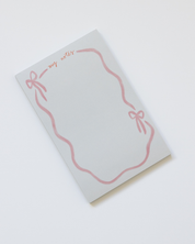 Pink Ribbon Bow Notepad