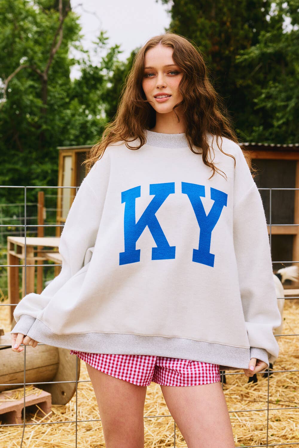 Gray Kentucky Reversible Mockneck