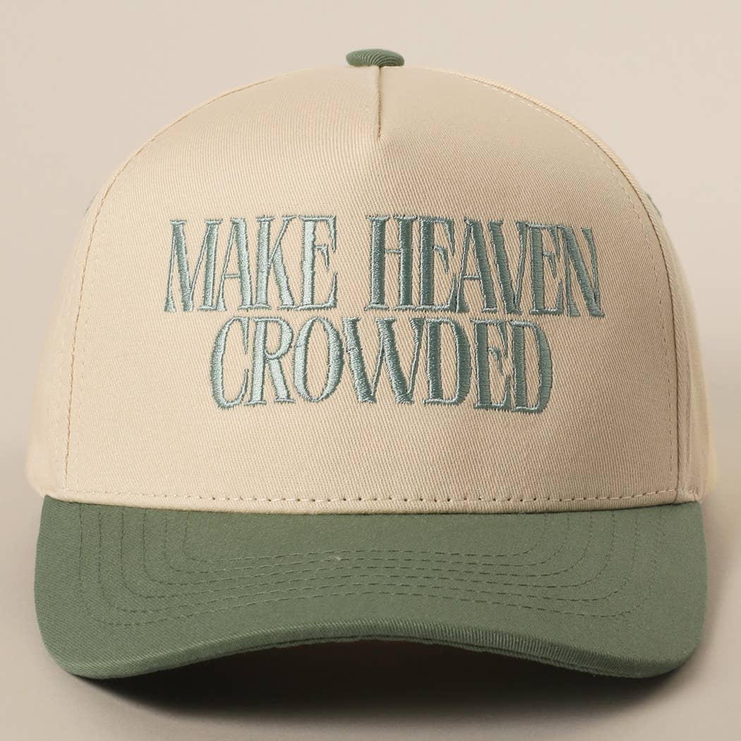 Brown Make Heaven Crowded Trucker Hat