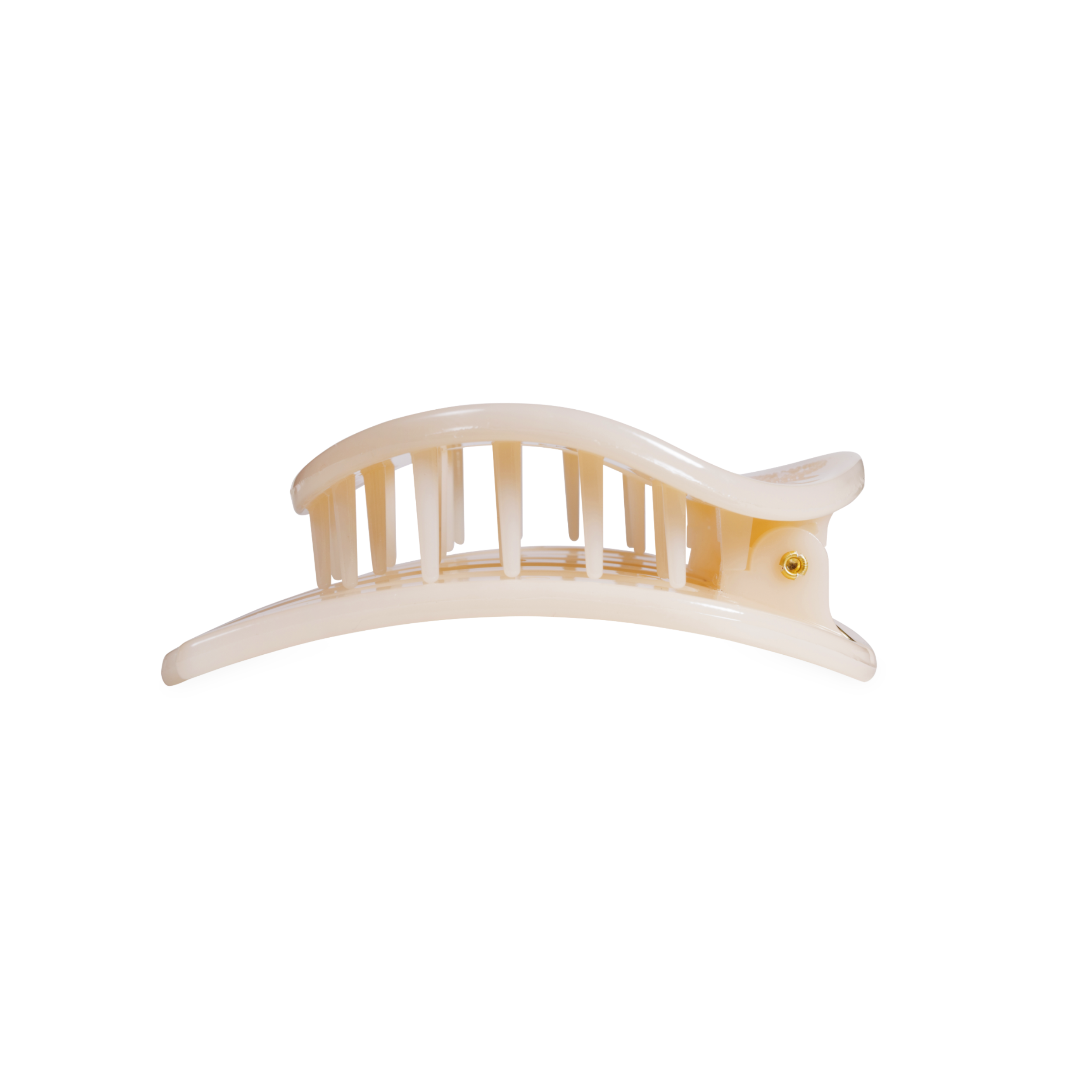 Flat Circle Hair Clip | Medium | Almond Beige