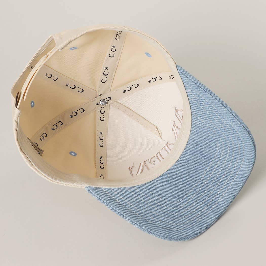 Blue Denim Amen Hat