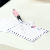 Navy Rose Scallop Note Cards