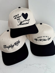 Black Trophy Wife Vintage Trucker Hat