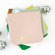 Purple Squeeze Coin Purse Wallet