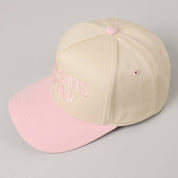 Jesus Saves I Spend Trucker Hat/ Light Pink