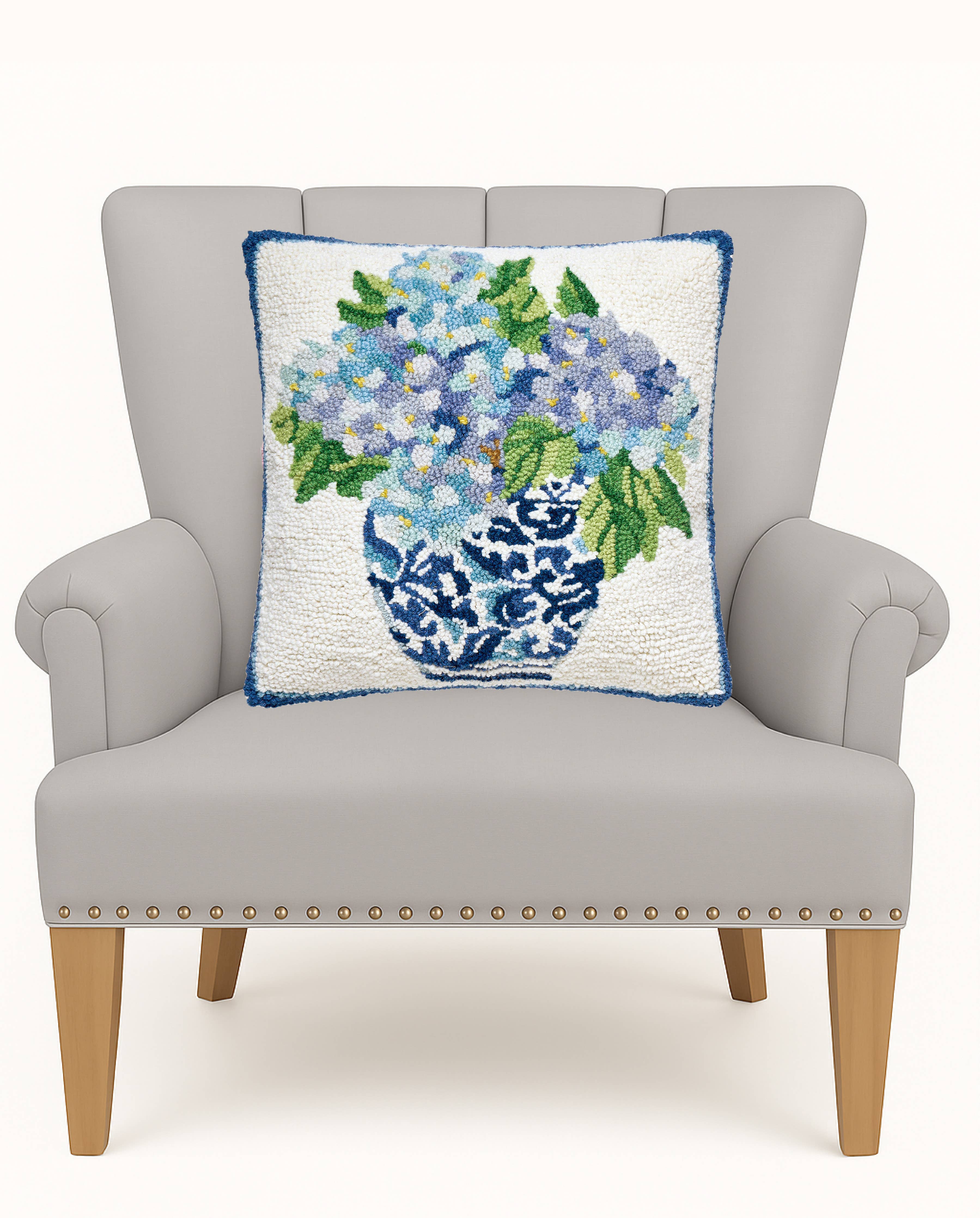 Rhapsody In Blue Hook Pillow