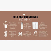 "HOHOHO" Felt Car Freshie