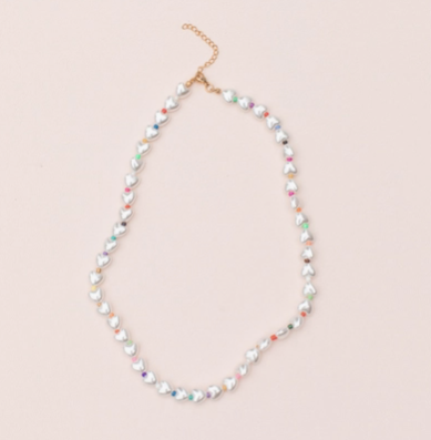 Pearl Hearts Necklace - RTS
