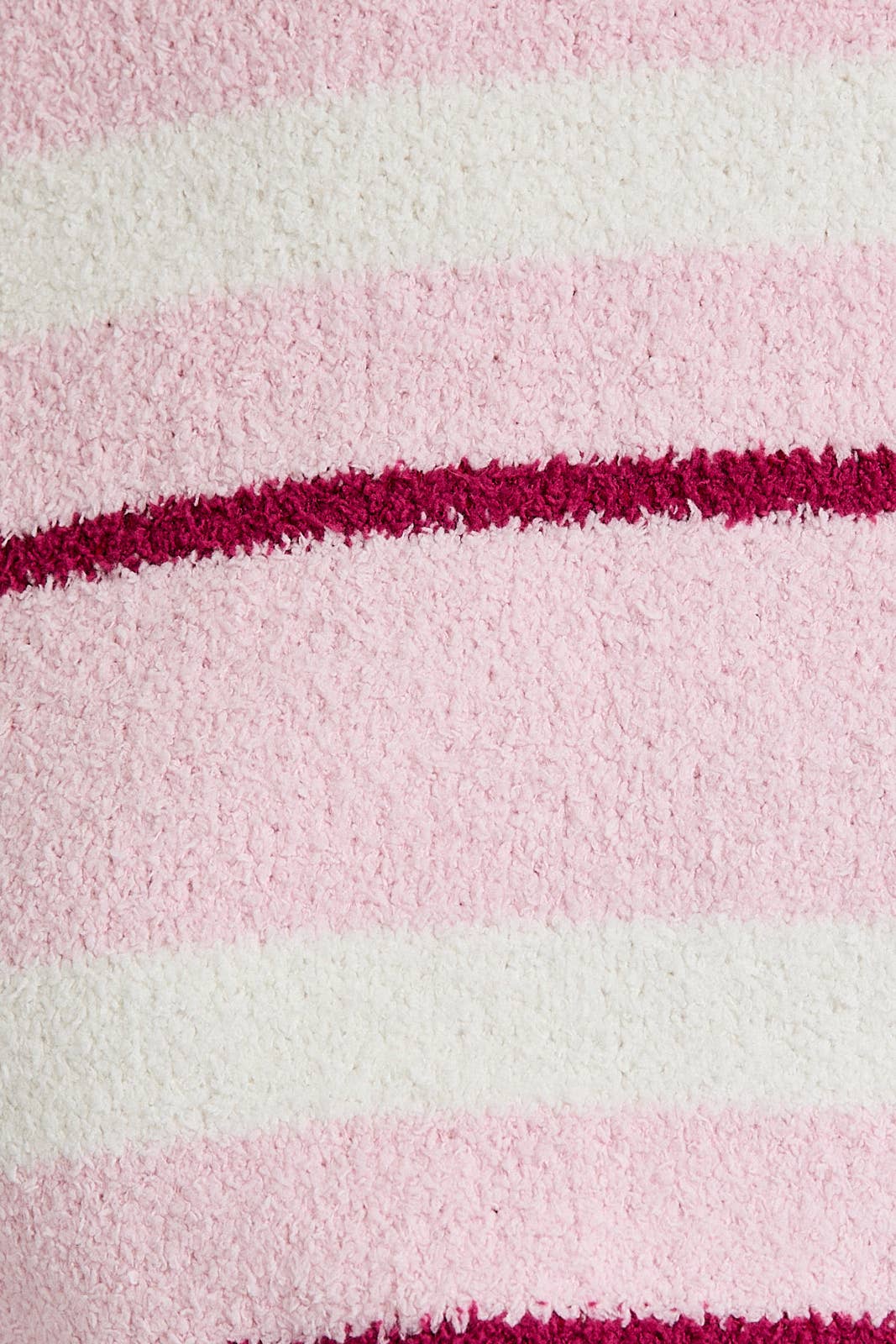 Pink & Cream Stripe Sweater & Pants Set