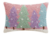 Snowy Bright Forest Hook Pillow