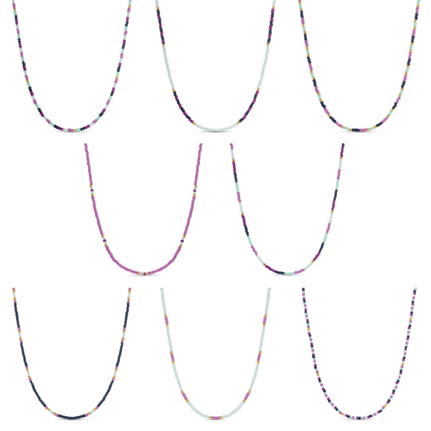 Delicate Seed Bead Necklaces - Assorted