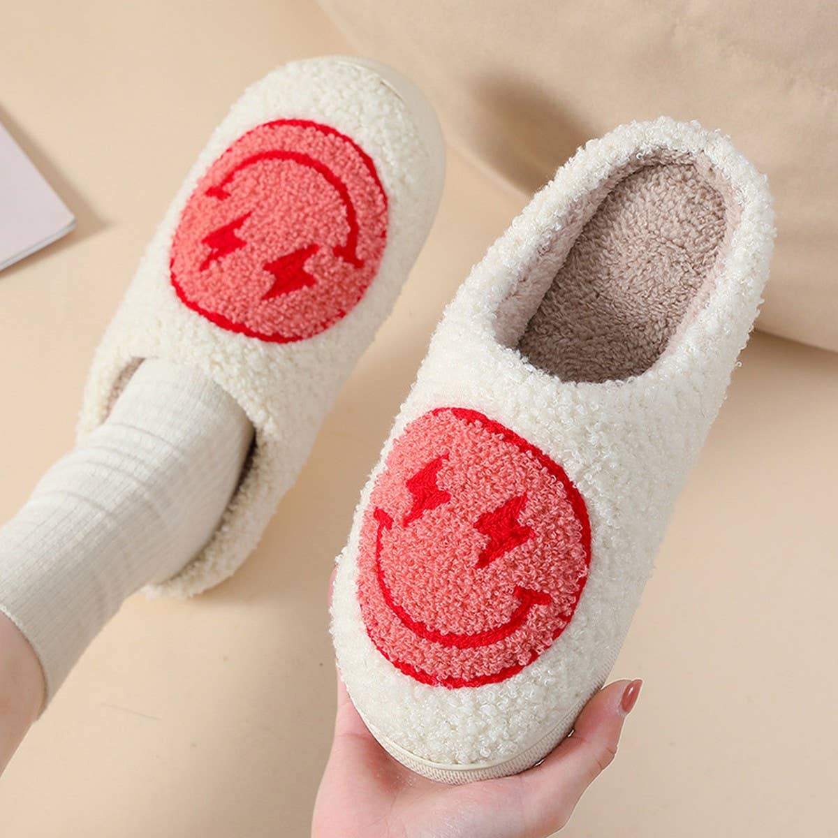 Smiley Face Slippers