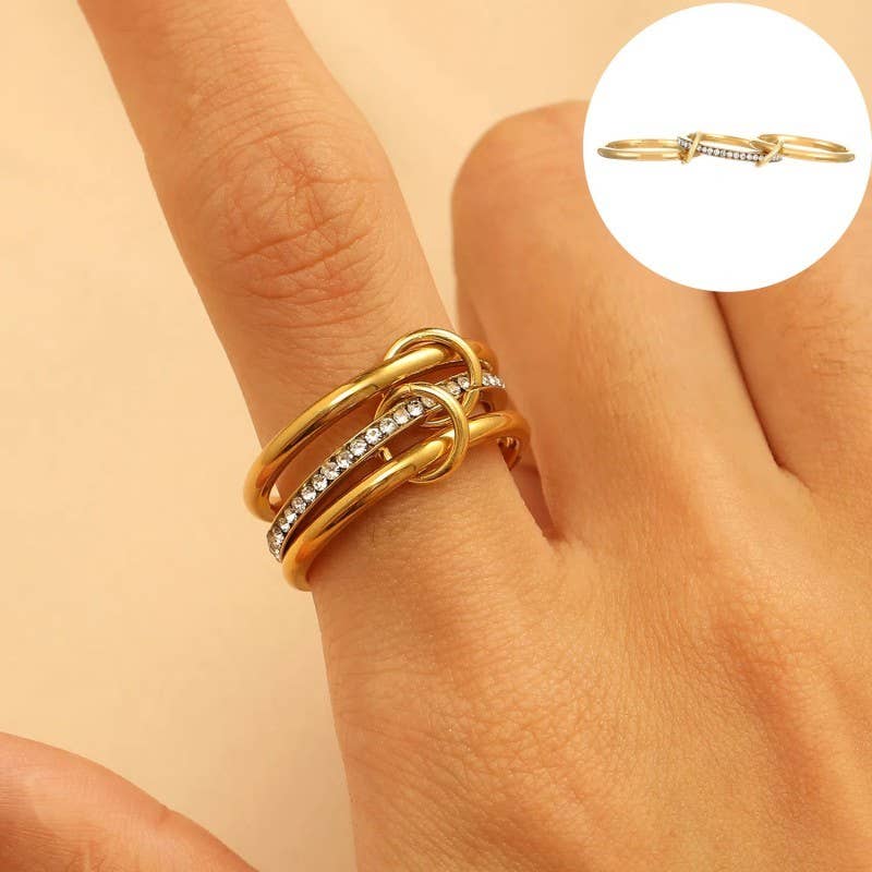Stainless Steel Stackable Plain Band Rings