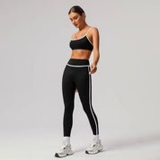 Black Contrast Workout Set