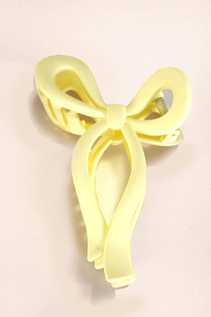 MATTE BOW HAIR CLAW CLIPS