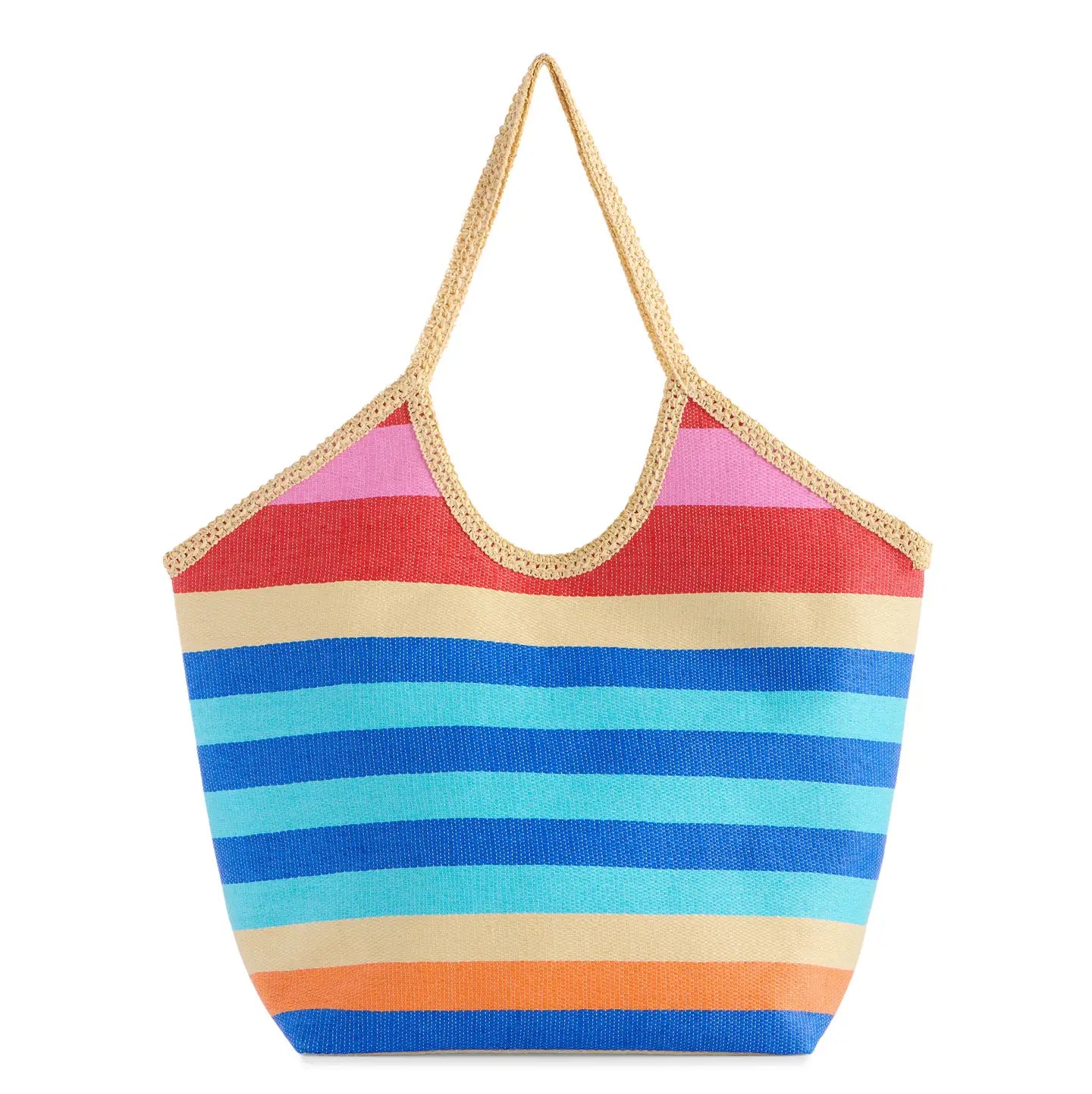 Blue Striped Tote