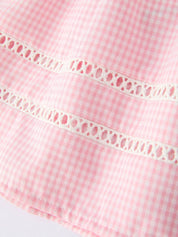 Pink Smocked Bishop Bloomer Set