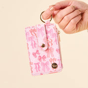 Pink Bows Keychain Wallet