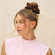Black & Chocolate Oversized Scrunchies