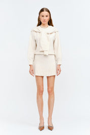 Maude Ivory Knit Skirt