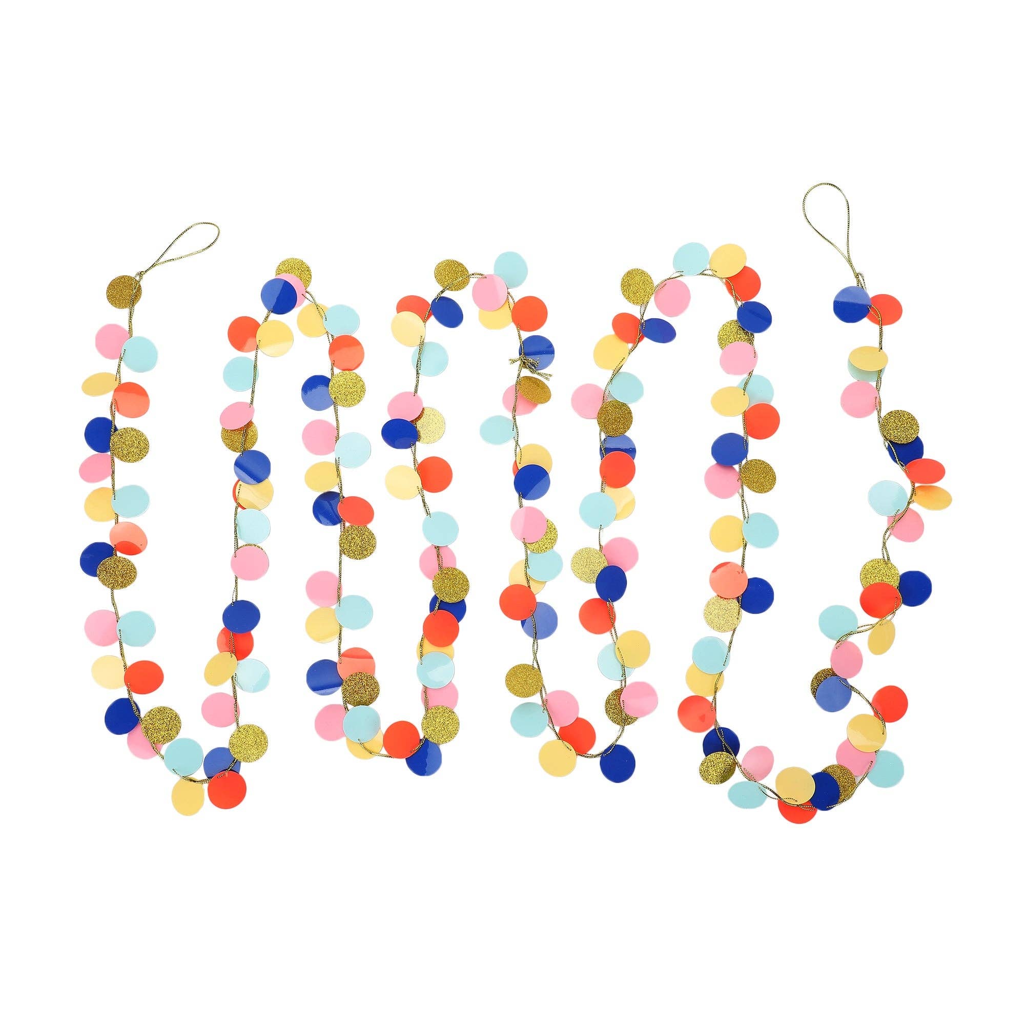 Rainbow Confetti Garland — lightweight