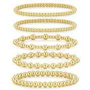 Gold Layered Ball Bead Bracelet