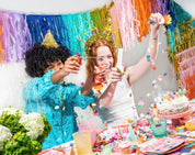 The Big Frill Multicolor Fringe Canopy Banners (set of 2) — view 9