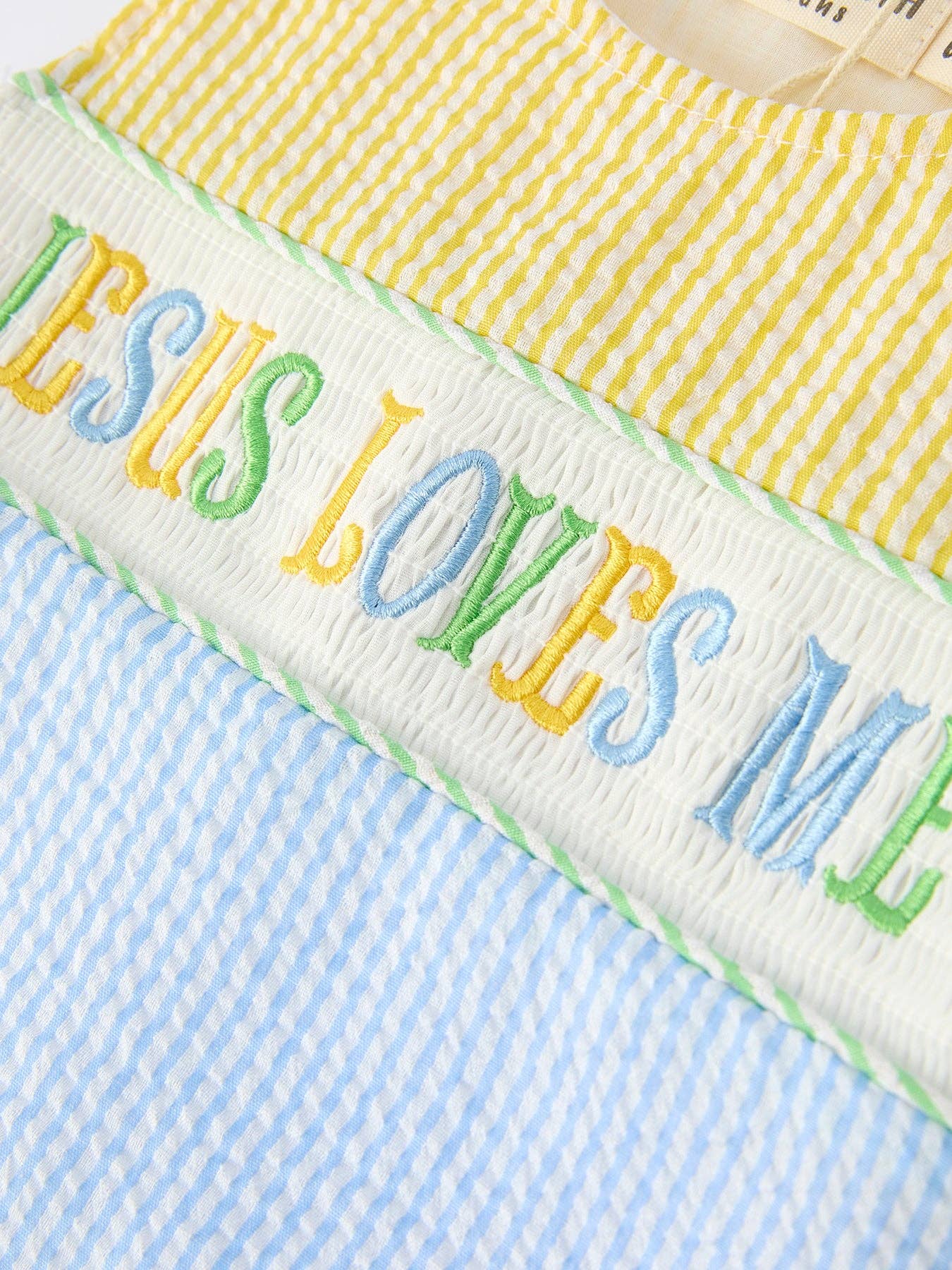 "Jesus Loves Me "Baby Boy Romper