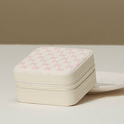 Bow Monogram Print Jewelry Box -Travel Size: Pink / One / 5AC78043