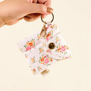 Floral Earbud Case Keychain
