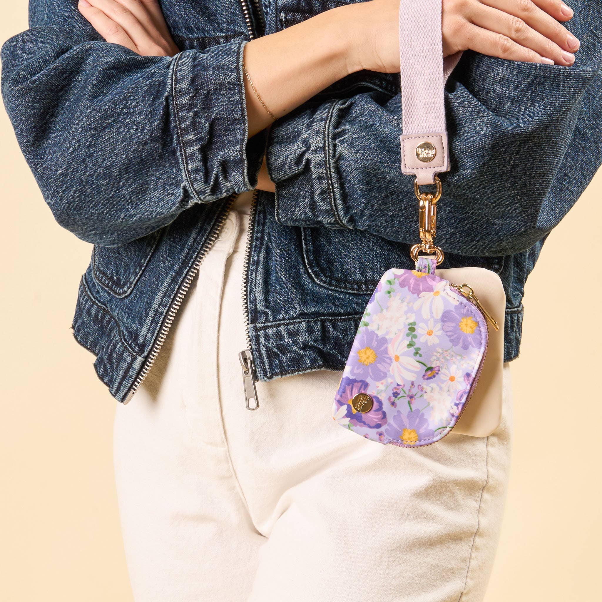 Purple Wristlet Pouch Duo