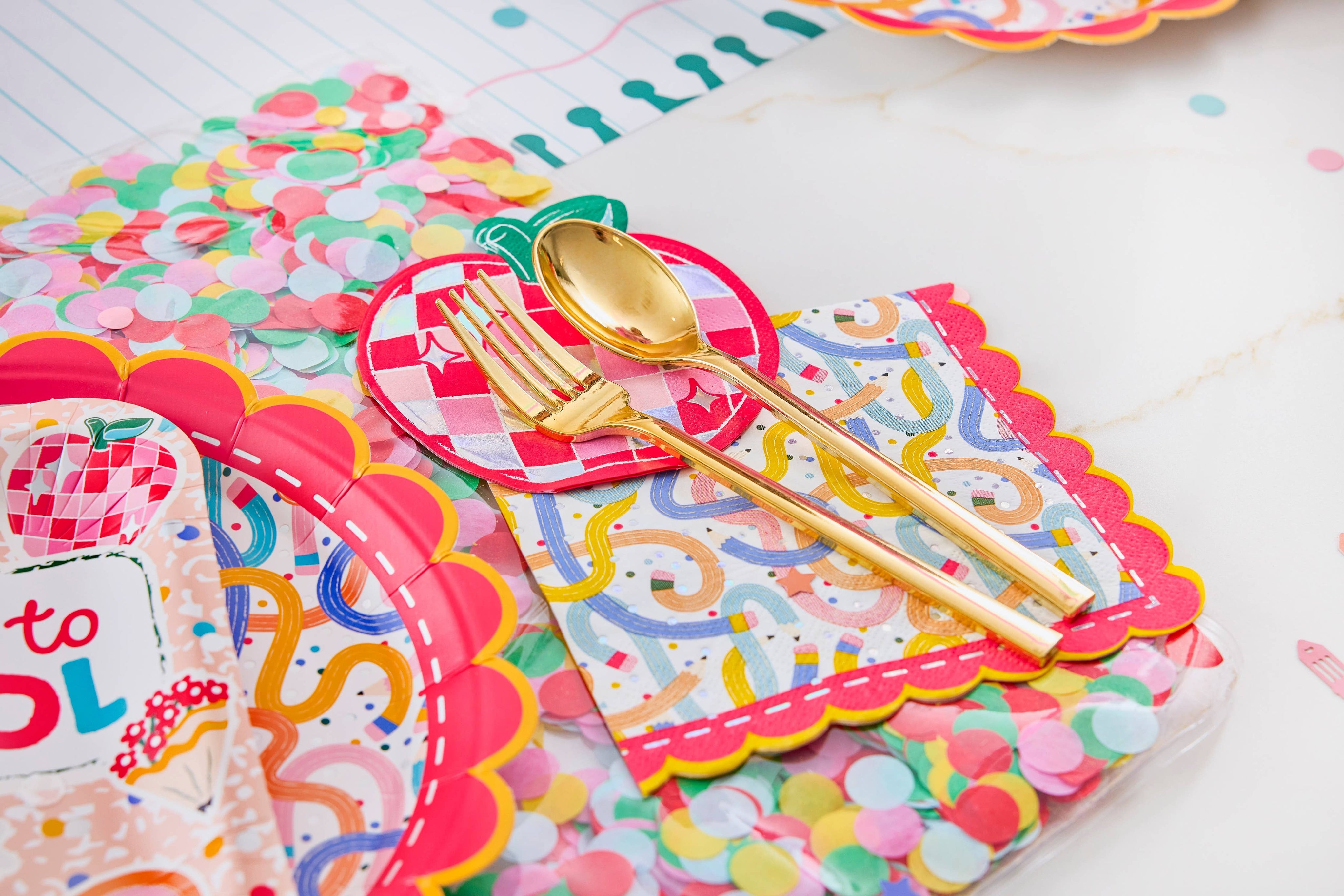 Confetti-filled Reusable Placemats (15" / 4 ct) — view 9