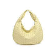 Yellow Wendy Woven Shoulder Bag