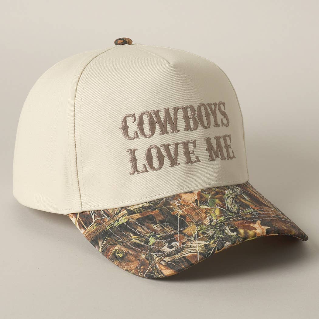 Cowboy Love Me Embroidery Camo
