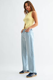 Light Blue Slight Barrel Straight