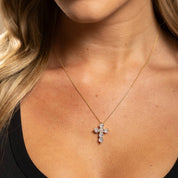 Bold in Faith CZ Cross Necklace