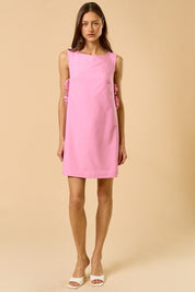 Pink Flower Mini Dress