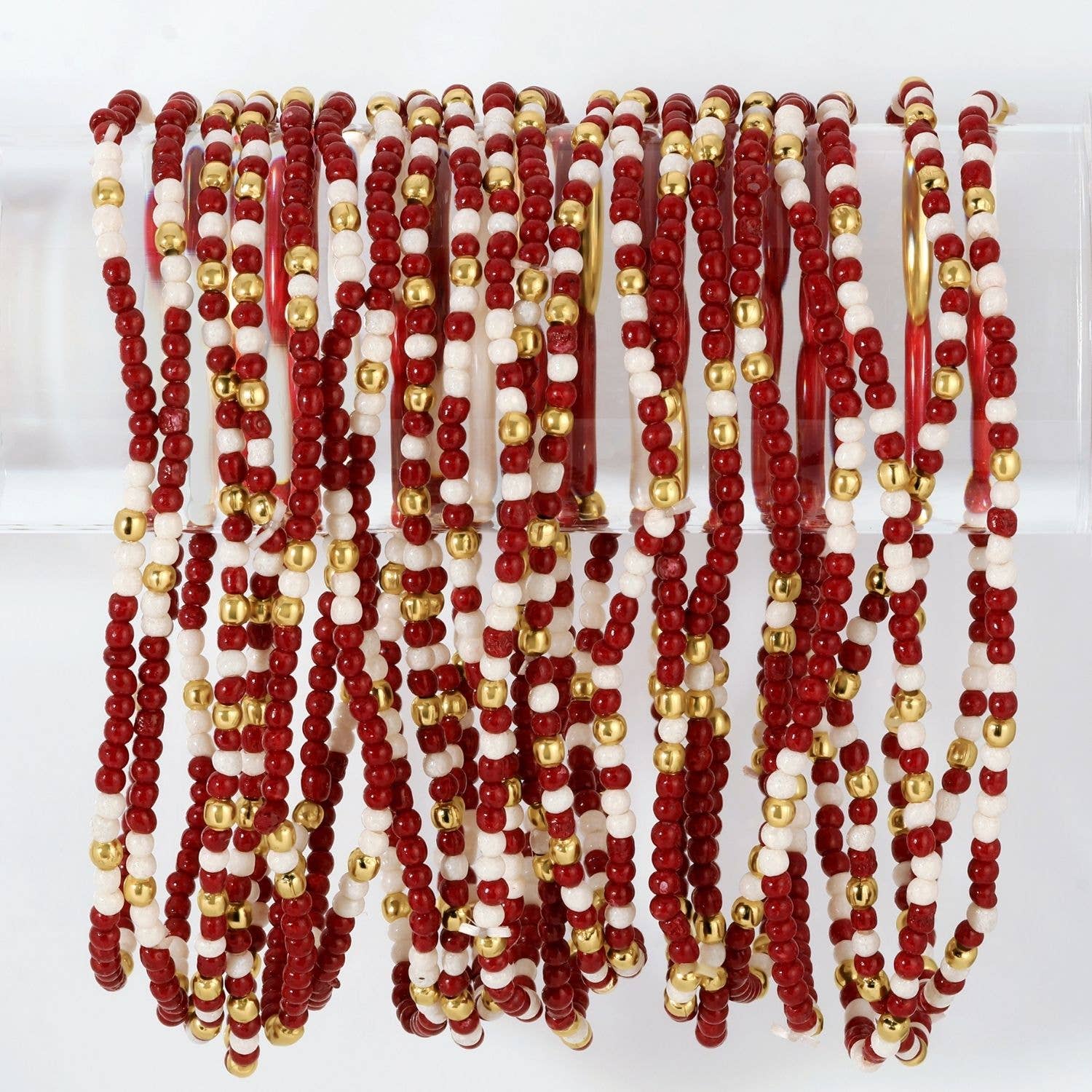 Stretch Seed Assorted Bead GAME DAY Bracelets