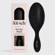 Recycled Plastic Wet & Dry Brush- Black