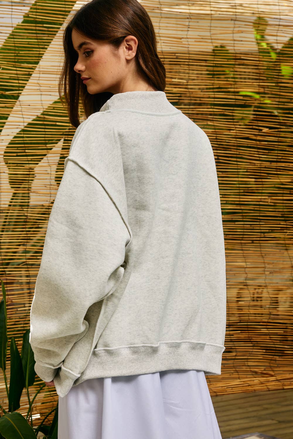 Nash Embroidered Mockneck Sweatshirt