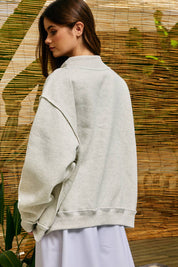 Nash Embroidered Mockneck Sweatshirt