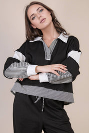 Black Color Block Set