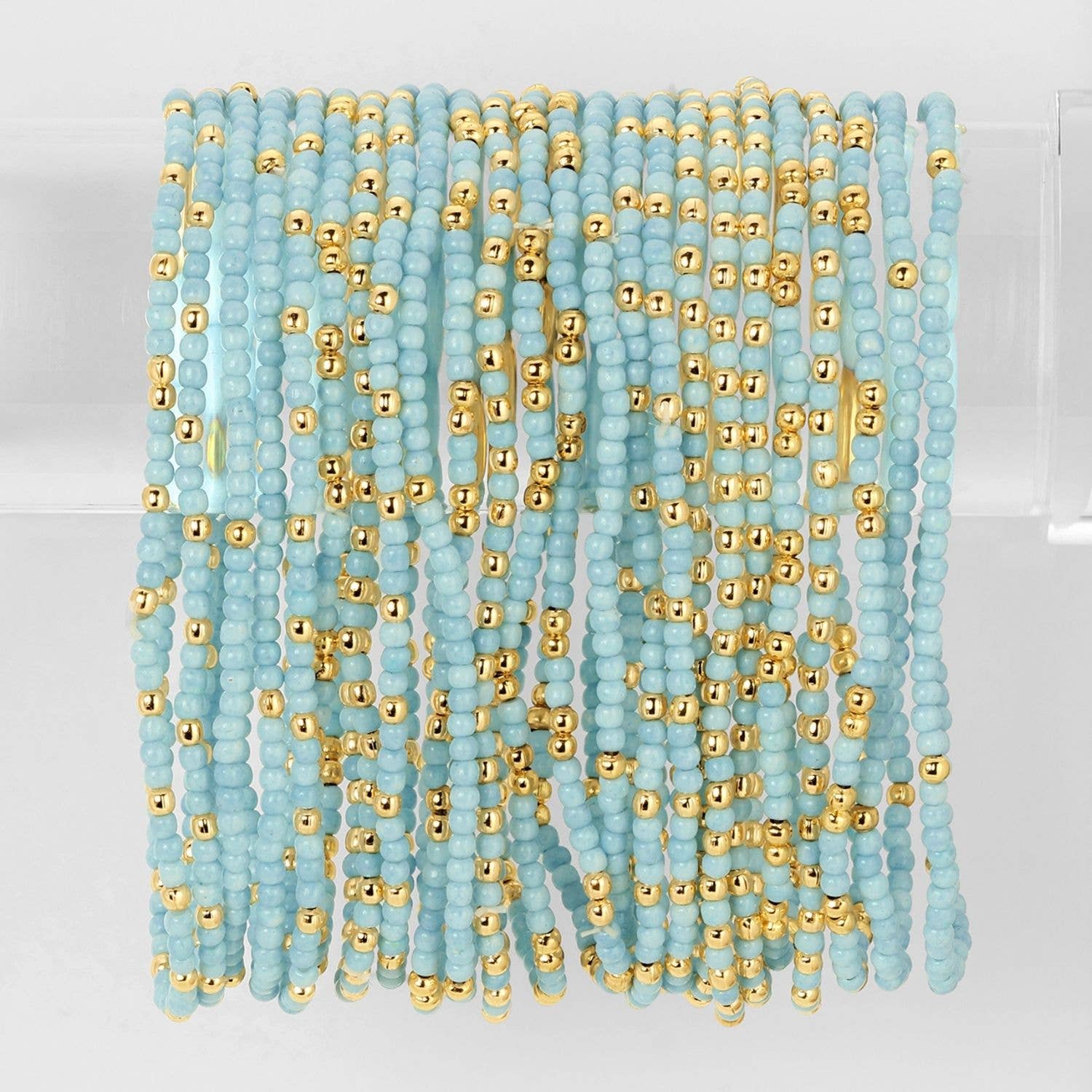 Solid Color 2mm Seed Bead Bracelets