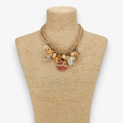 Coastal Seashell Charm Necklace