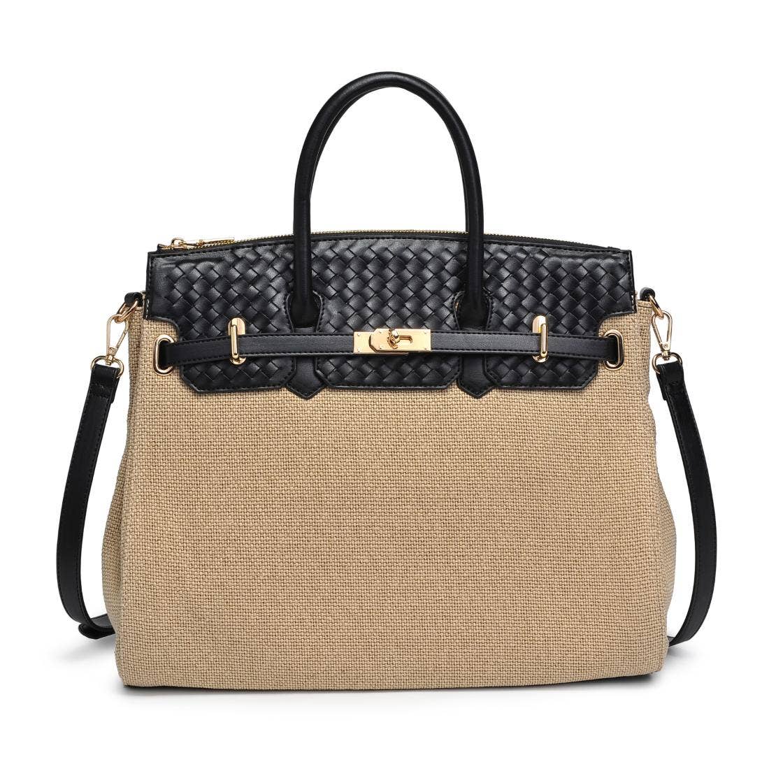 Beige Bertha Satchel