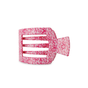 Flat Square Hair Clip | Medium | Wrapped in Ribbons — squared shape and bendable teeth for a secure yet gentle hold