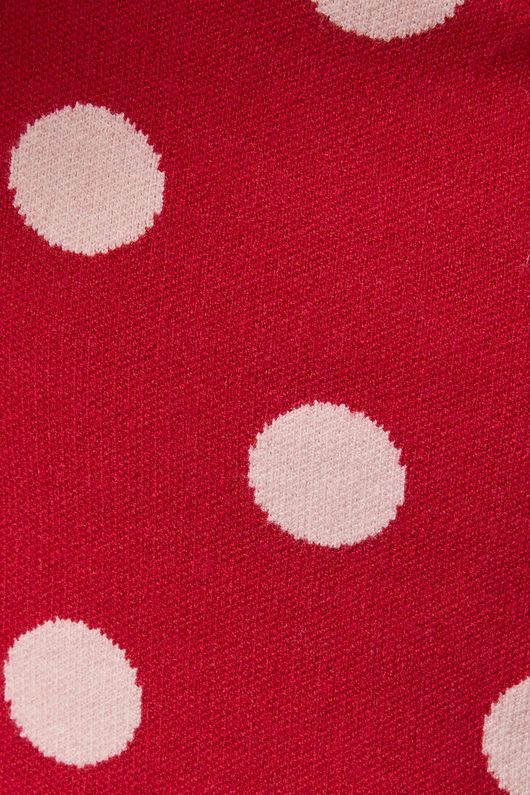 Red Polka Dot Asymmetrical Top