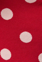 Red Polka Dot Asymmetrical Top