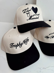 Black Trophy Wife Vintage Trucker Hat