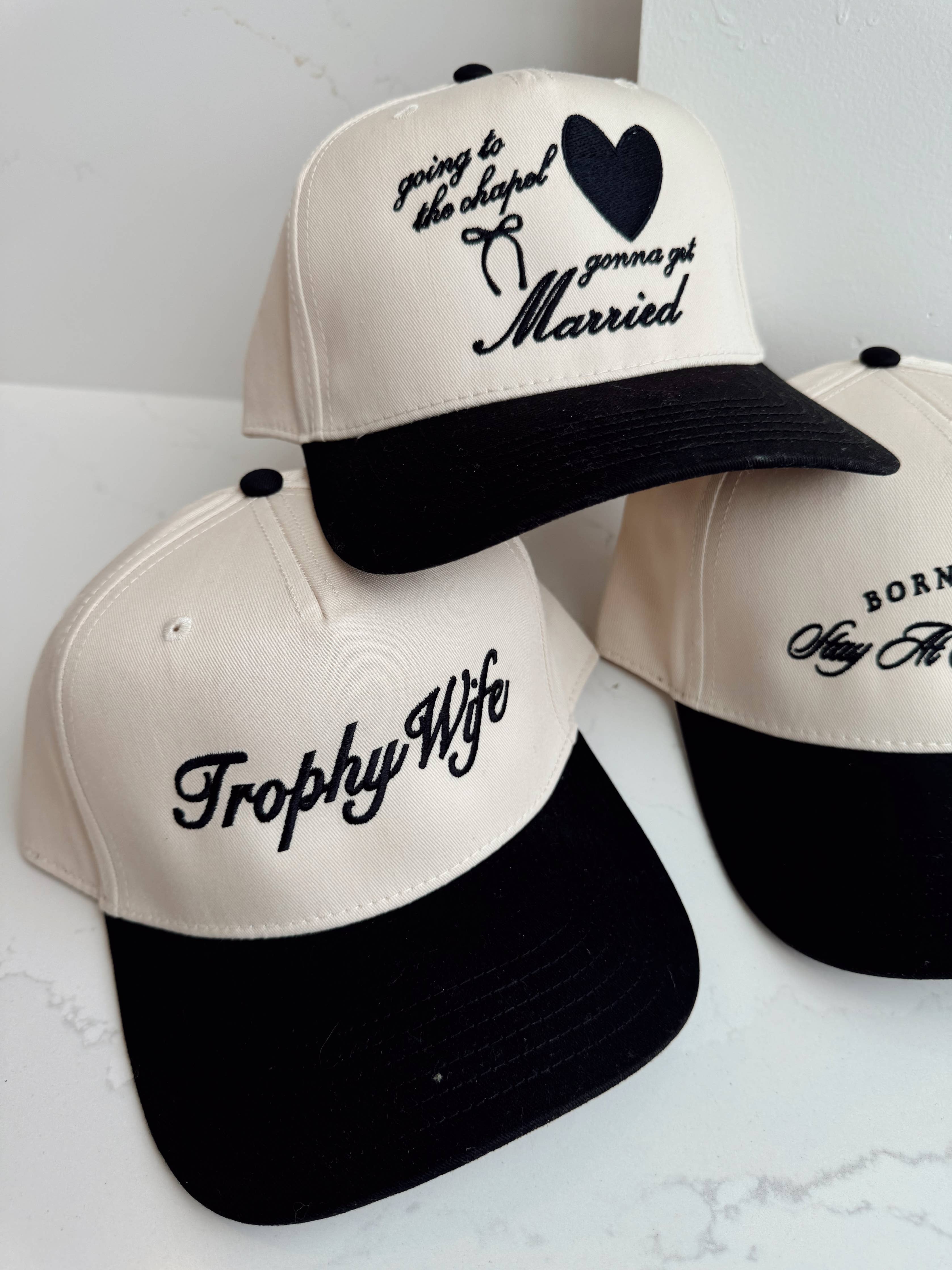 Black Trophy Wife Vintage Trucker Hat